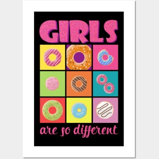 Girls are so different Posters and Art